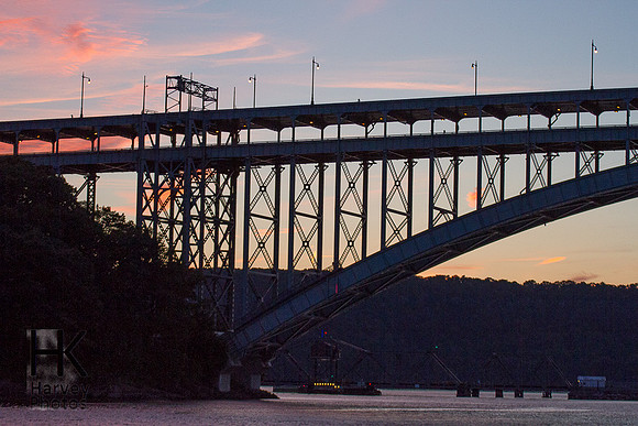 West Side Hiway Bridge at juncture of Harlem River and Hudson River