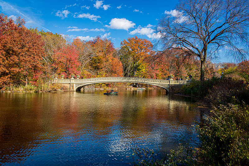 Zenfolio | Harvey Kopel | Bow Bridge with fall colors